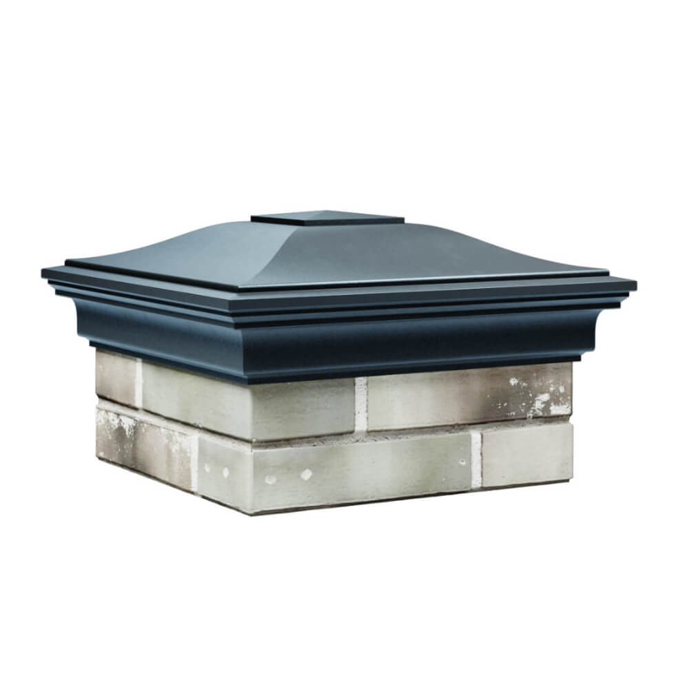 Колпак Zking Монблан Серый на столб 1.5х1.5 еврокирпича 0.7НФ (355х355мм) в Орехово-Зуево фото