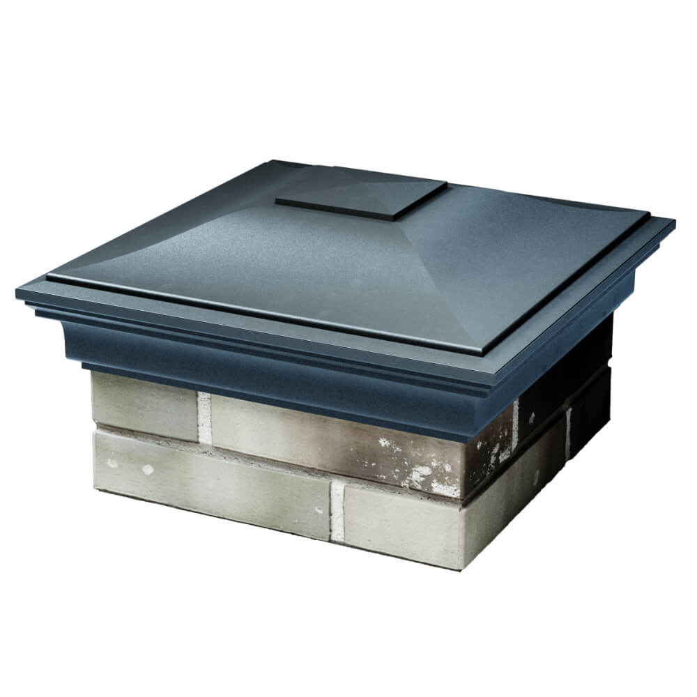 Колпак Zking Монблан Серый на столб 1.5х1.5 кирпича (385х385мм) в Орехово-Зуево фото