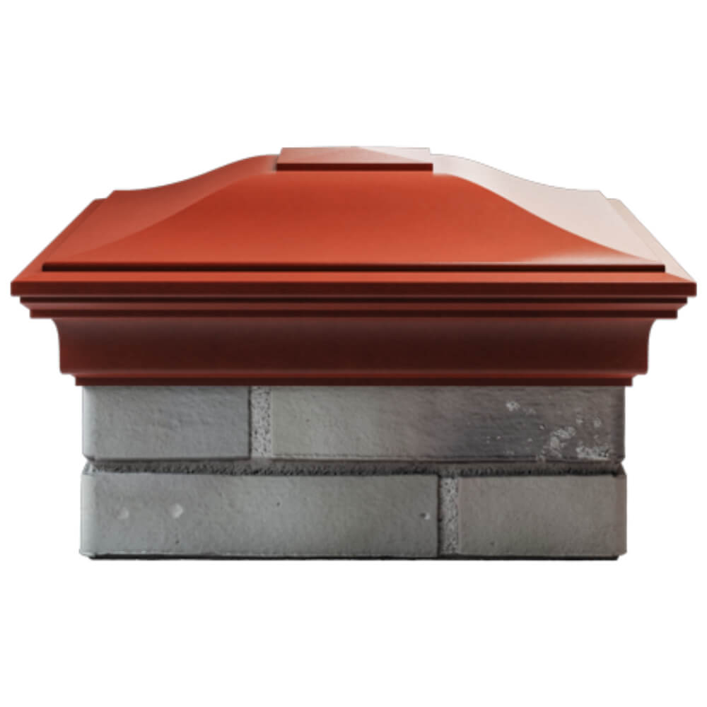 Колпак Zking Монблан Красный на столб 1.5х1.5 кирпича (385х385мм) Орехово-Зуево фото