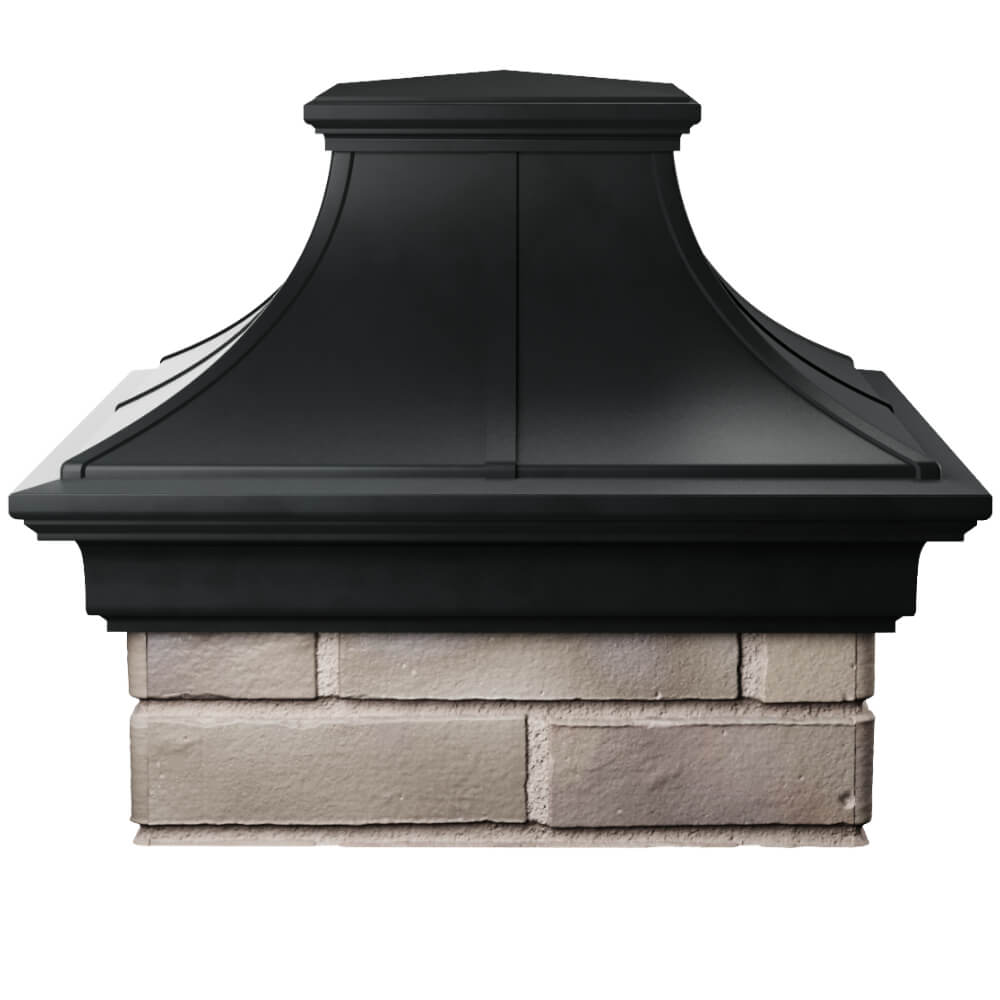 Колпак Zking Монблан Премиум Черный на столб 1.5х1.5 кирпича (385х385мм) Орехово-Зуево фото
