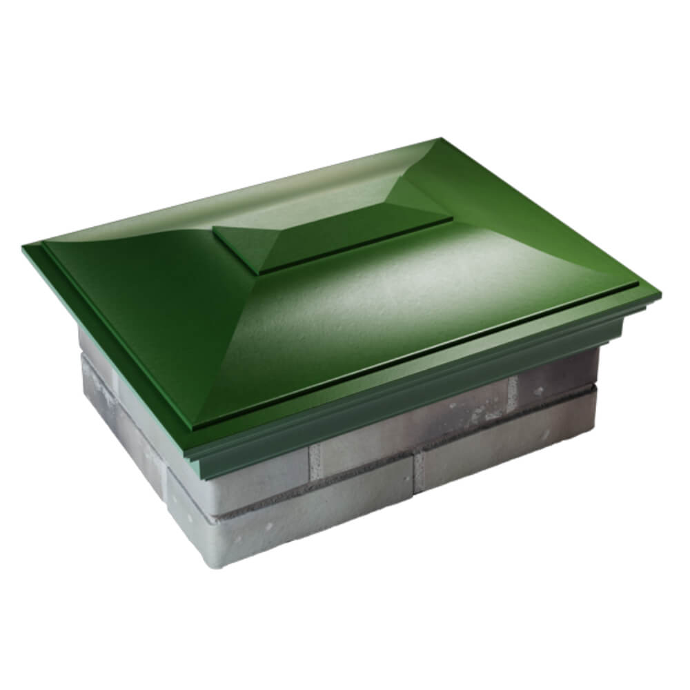 Колпак Zking Монблан Зеленый на столб 2х1.5 кирпича (515х385мм) Орехово-Зуево фото