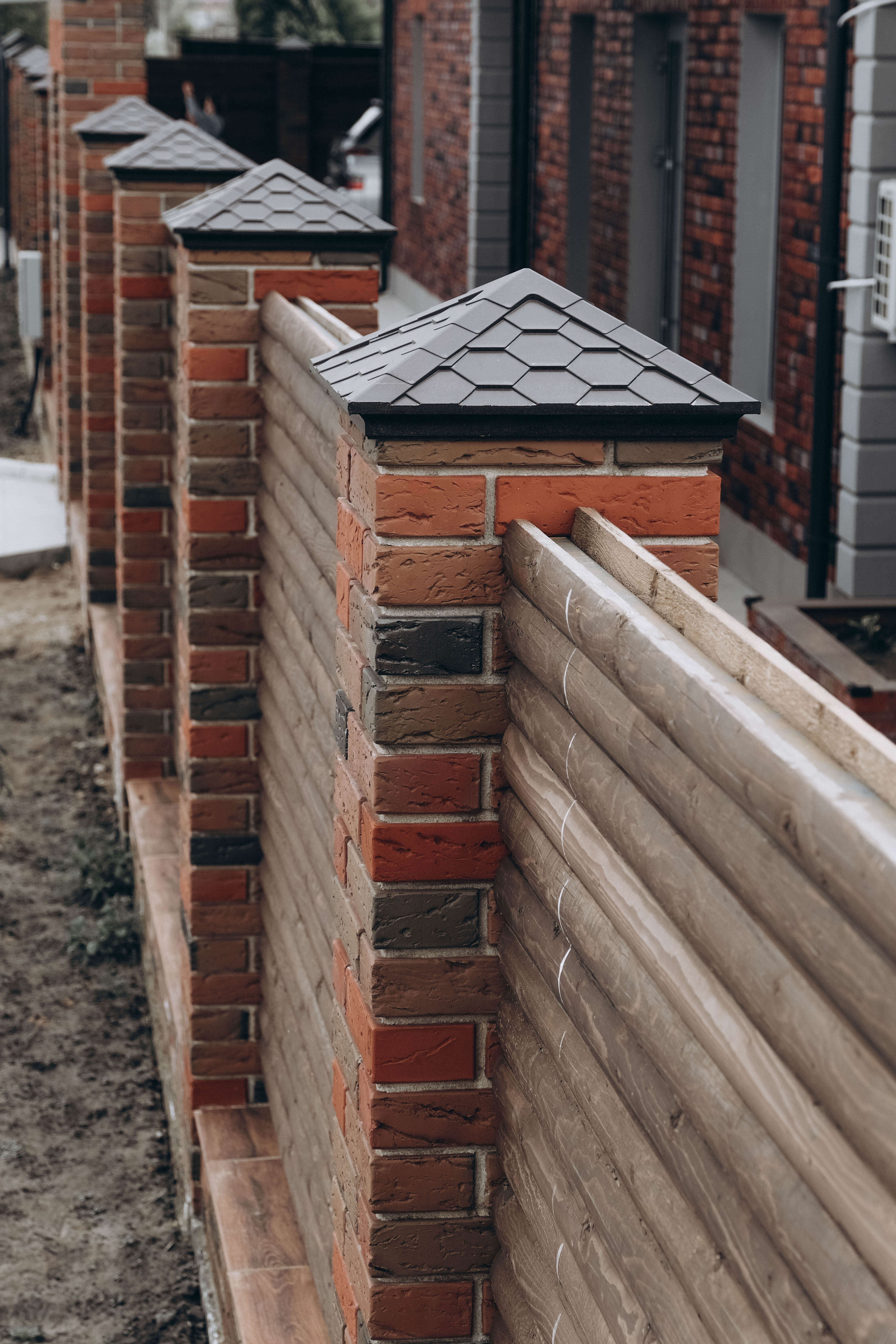 Колпак Zking Эверест Коричневый на столб 1.5х1.5 кирпича (390х390мм) в Орехово-Зуево фото