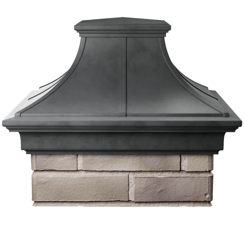 Колпак Zking Монблан Премиум Серый на столб 1.5х1.5 кирпича (385х385мм) Орехово-Зуево фото