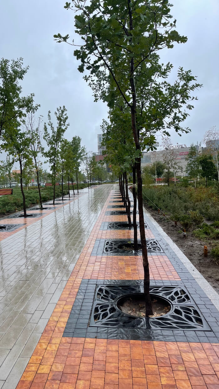 Приствольная решетка для дерева ZKING CRUST 1.2х1.2м Черная в Орехово-Зуево фото