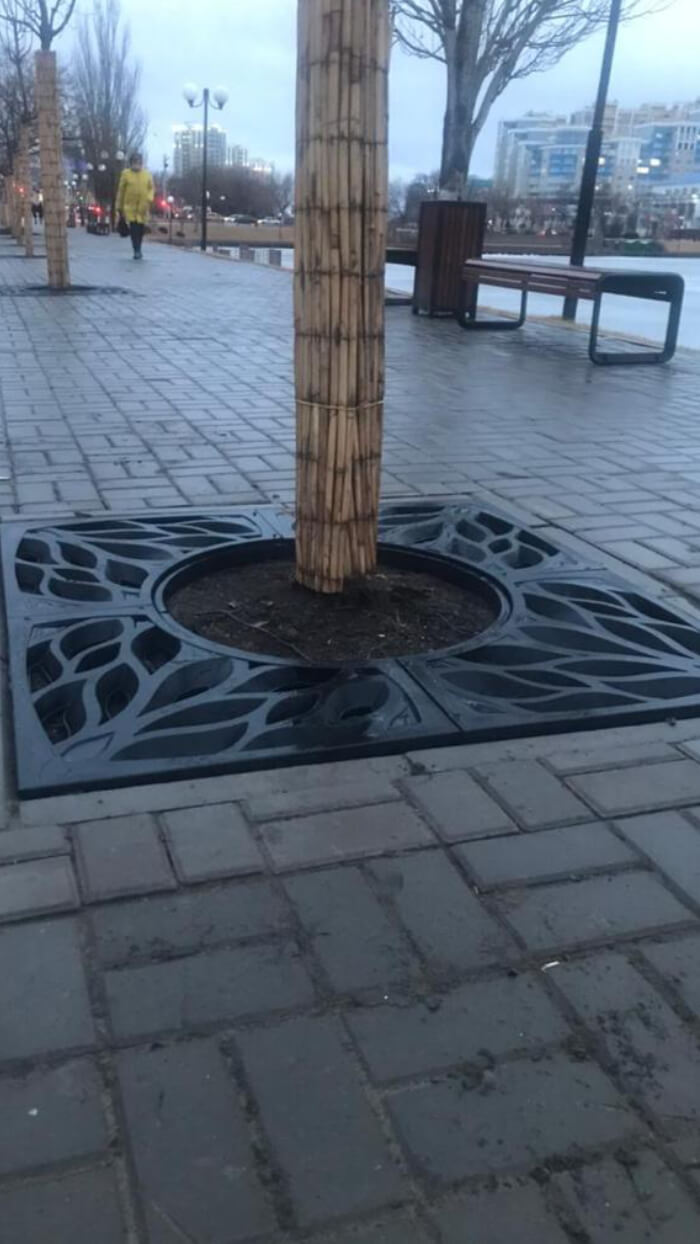 Приствольная решетка для дерева ZKING CRUST 1.2х1.2м Черная в Орехово-Зуево фото