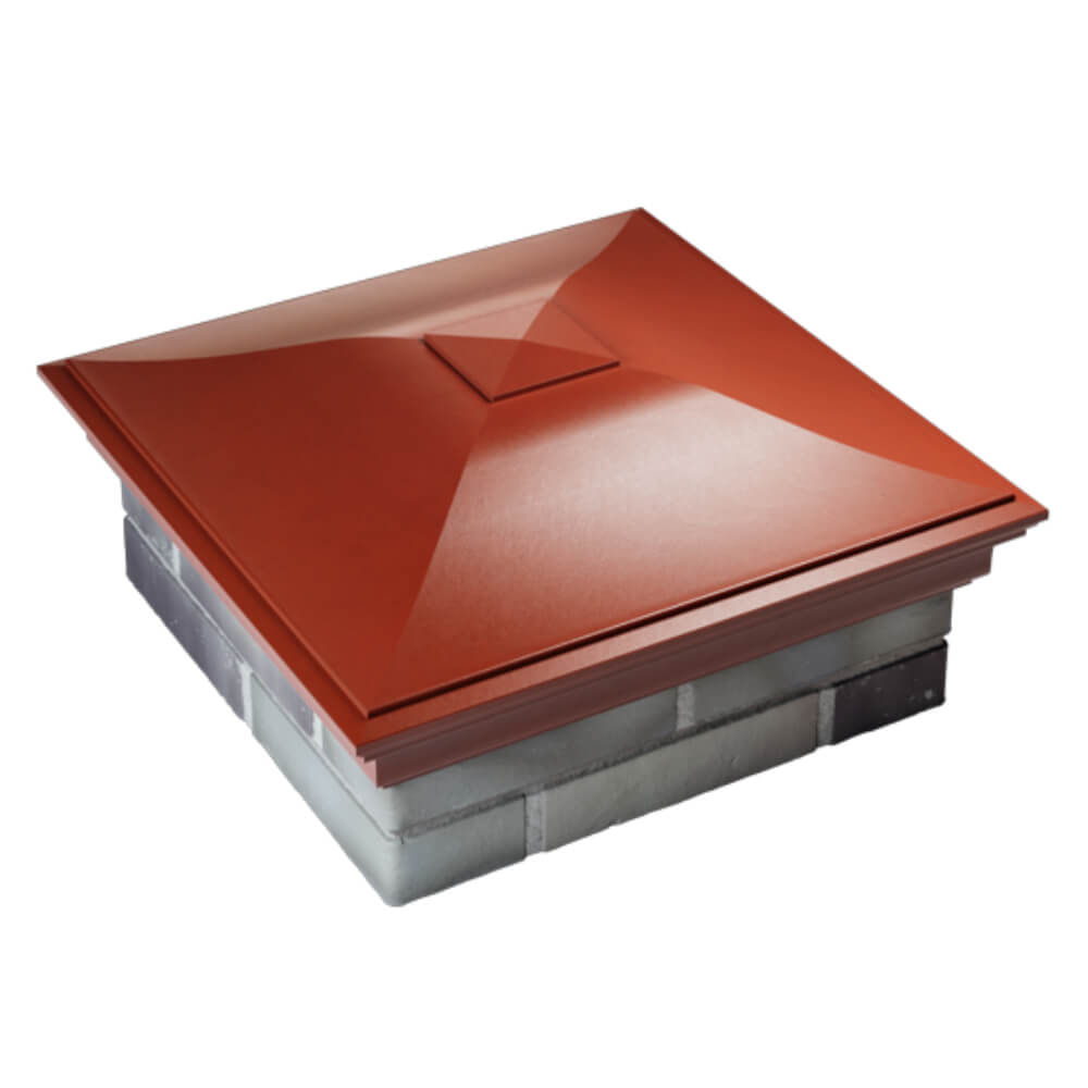 Колпак Zking Монблан Красный на столб 2х2 кирпича (515х515мм) Орехово-Зуево фото