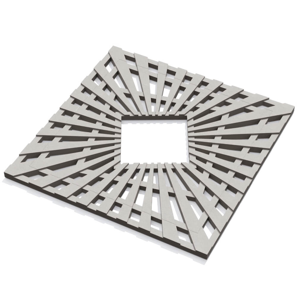 Приствольная решетка для дерева ZKING ATMOSPHERE 1.2х1.2м Бежевая в Орехово-Зуево фото