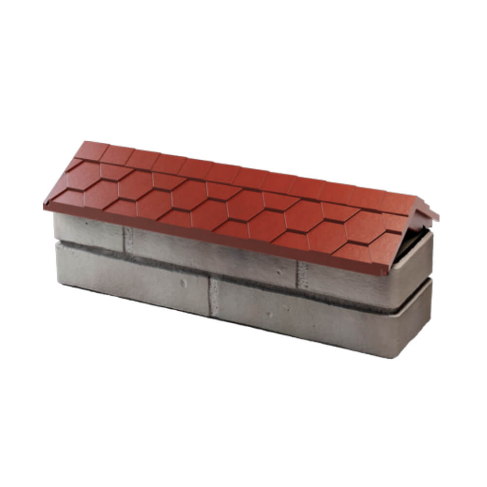 Парапет Zking Эверест Красный с посадкой на 0.5 кирпича (130мм) в Орехово-Зуево фото