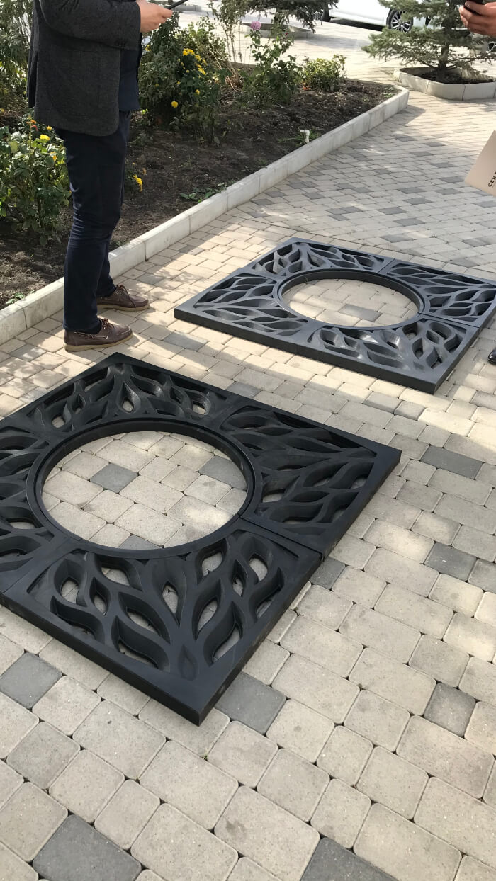 Приствольная решетка для дерева ZKING CRUST 1.2х1.2м Черная в Орехово-Зуево фото