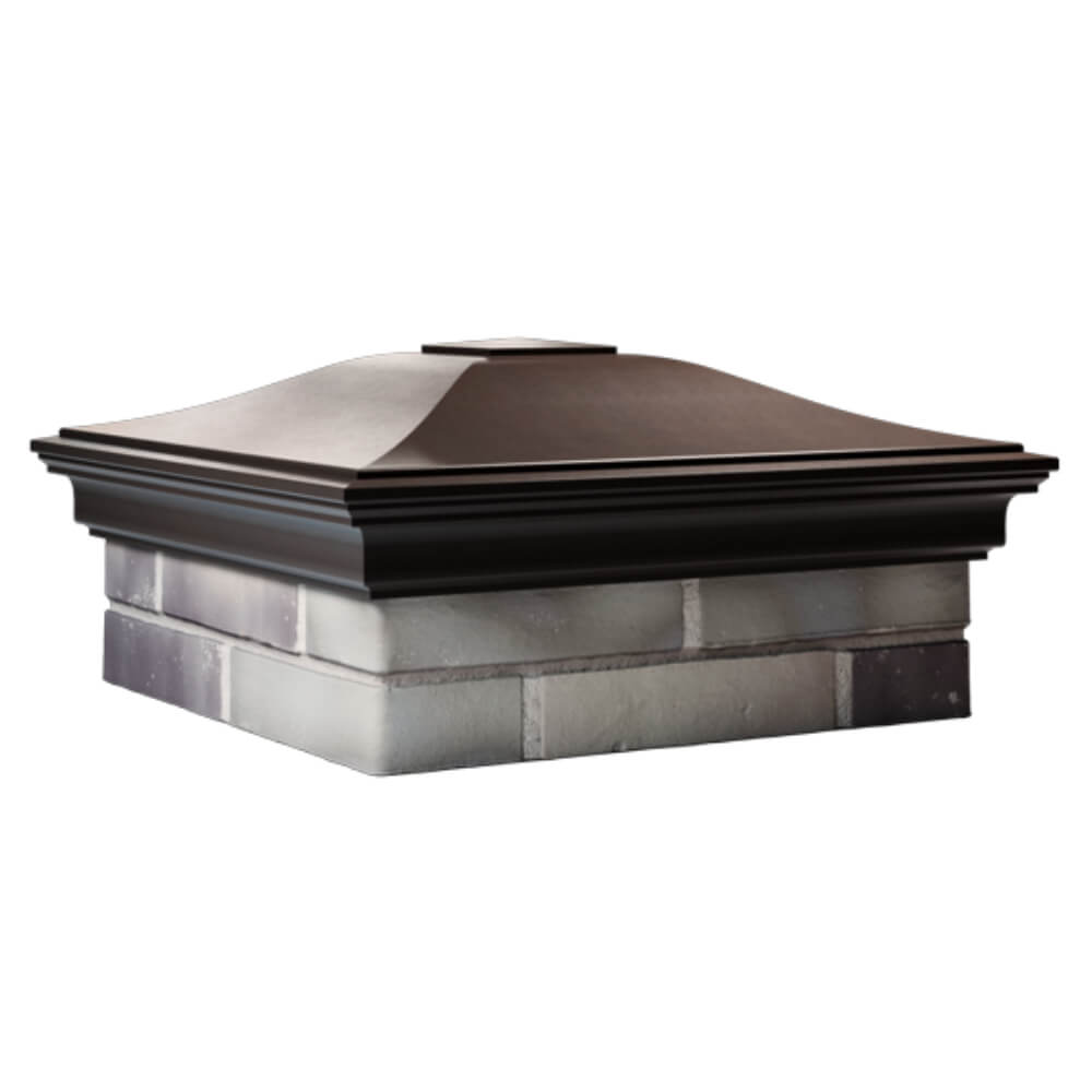 Колпак Zking Монблан Коричневый на столб 2х2 кирпича (515х515мм) в Орехово-Зуево фото