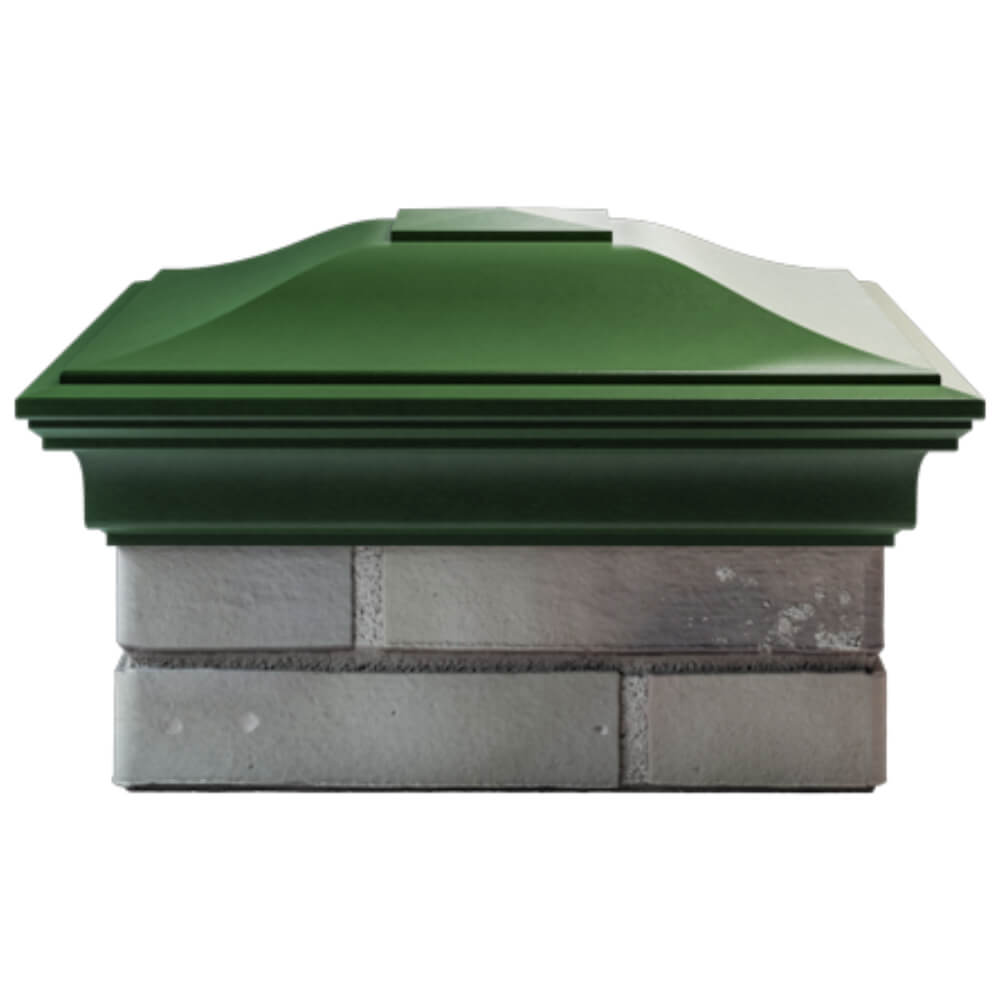 Колпак Zking Монблан Зеленый на столб 1.5х1.5 кирпича (385х385мм) Орехово-Зуево фото