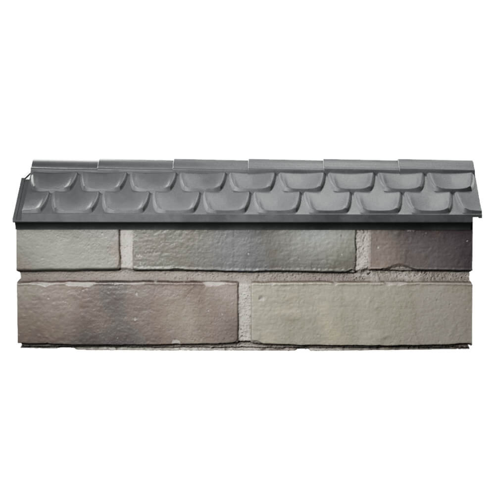 Парапет Zking Эльбрус Серый с посадкой на 0.5 кирпича (130мм) в Орехово-Зуево фото