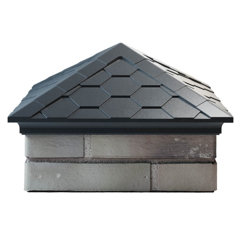 Колпак Zking Эверест Серый на столб 1.5х1.5 кирпича (390х390мм) Орехово-Зуево фото