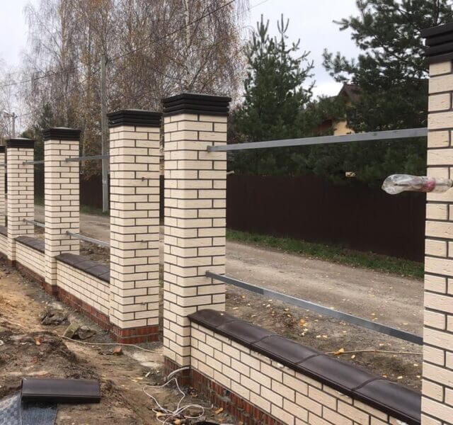 Колпак Zking Бона ХайТек Коричневый на столб 1.5х1.5 кирпича (385х385мм) в Орехово-Зуево фото