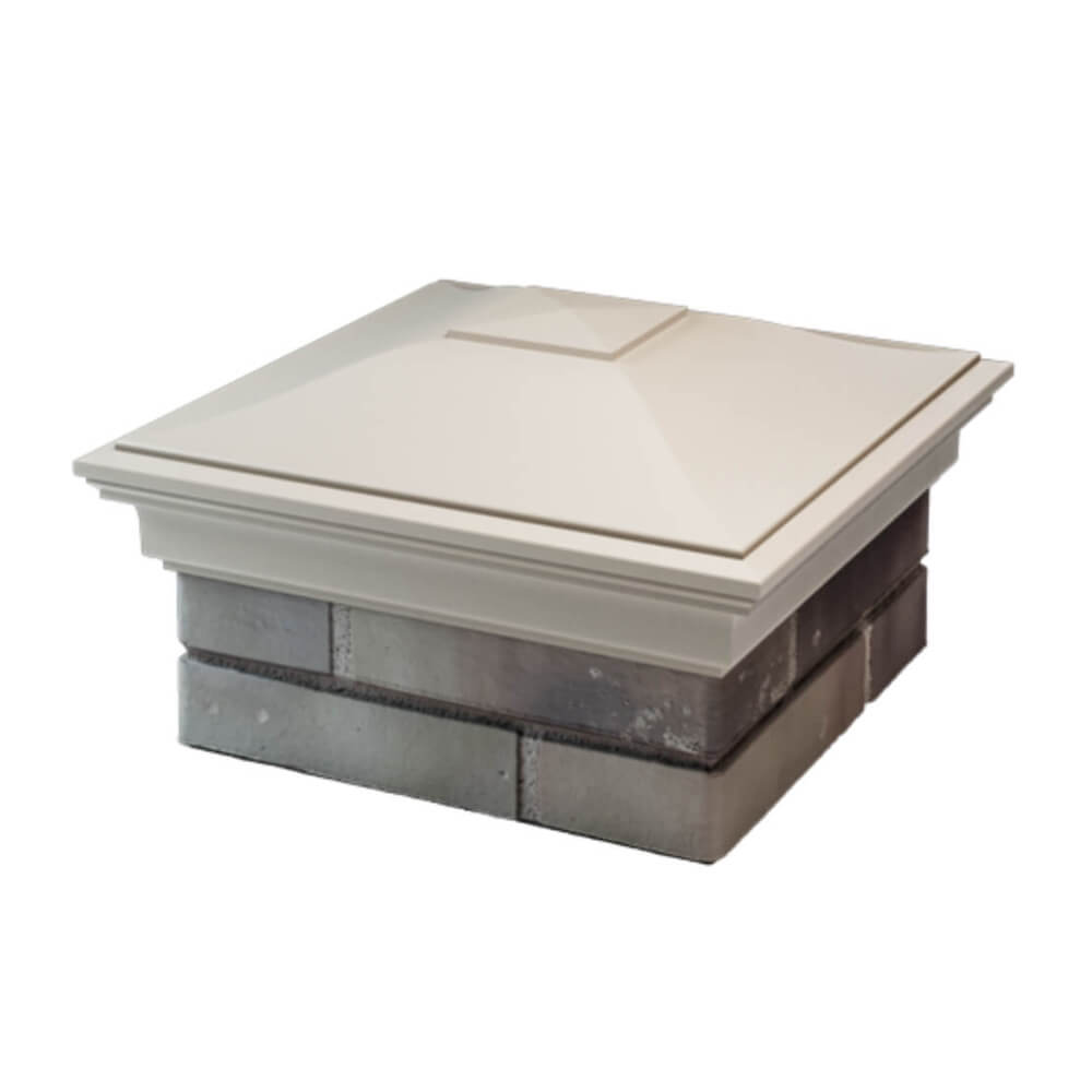 Колпак Zking Монблан Бежевый на столб 1.5х1.5 еврокирпича 0.7НФ (355х355мм) в Орехово-Зуево фото