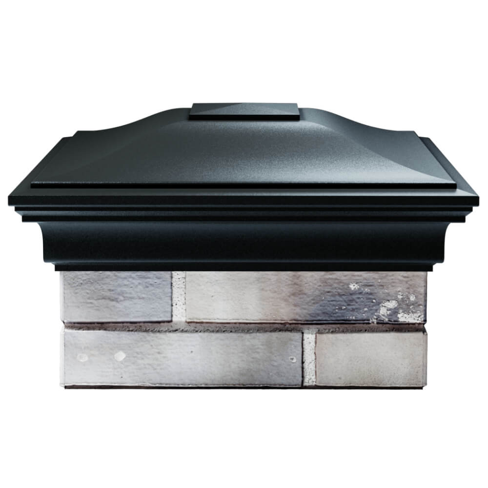 Колпак Zking Монблан Черный на столб 1.5х1.5 кирпича (385х385мм) Орехово-Зуево фото