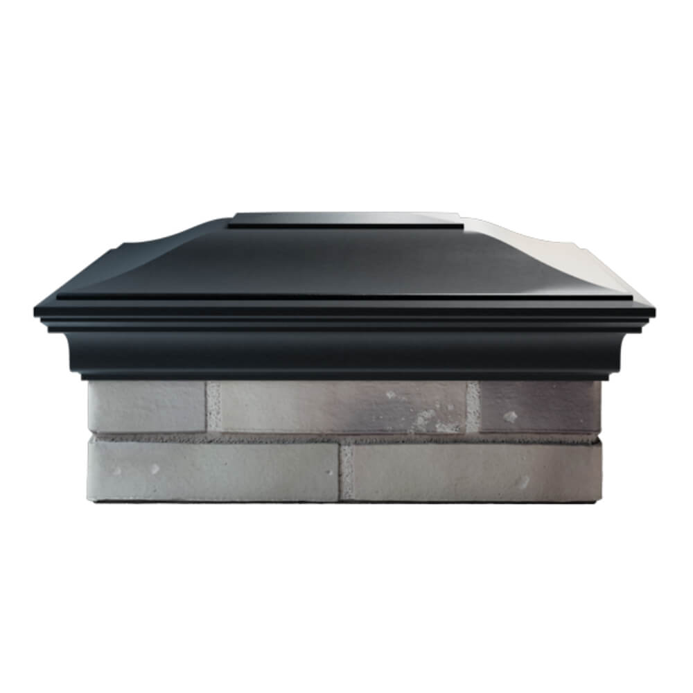 Колпак Zking Монблан Черный на столб 2х1.5 кирпича (515х385мм) в Орехово-Зуево фото
