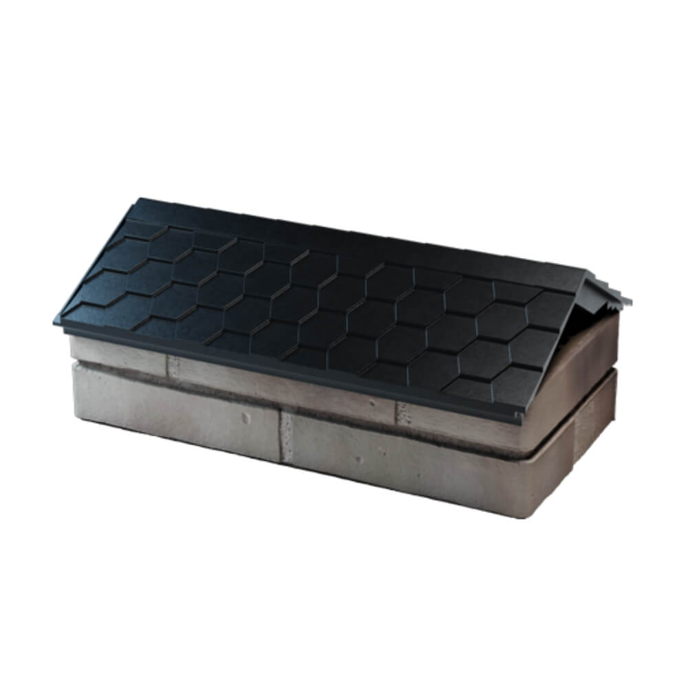 Парапет Zking Эверест Черный с посадкой на 1 кирпич (200/225/255мм) в Орехово-Зуево фото