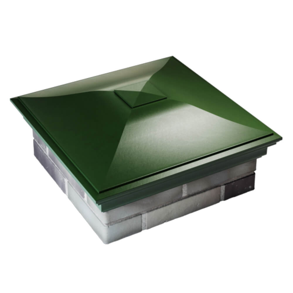 Колпак Zking Монблан Зеленый на столб 2х2 кирпича (515х515мм) Орехово-Зуево фото