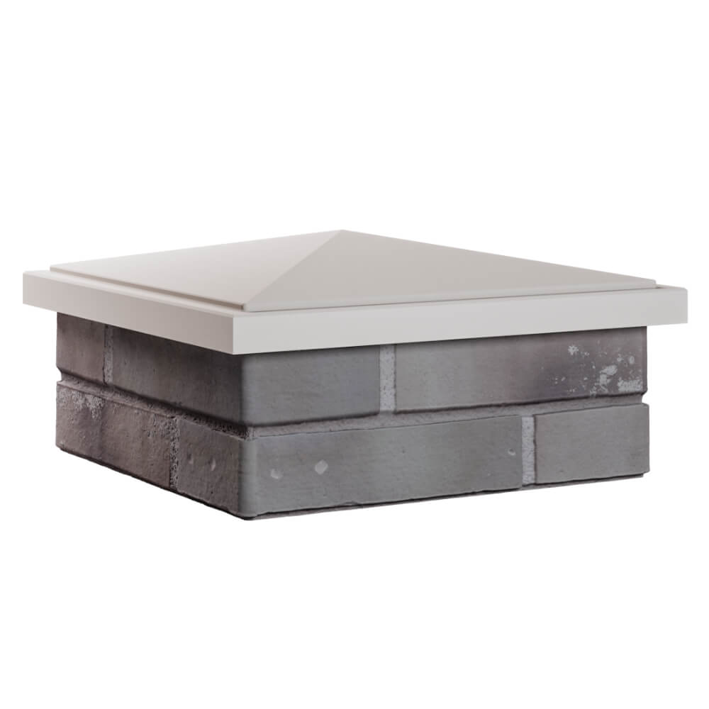 Колпак Zking БонаМоно Бежевый на столб 1.5х1.5 кирпича (385х385, 400х400мм) в Орехово-Зуево фото