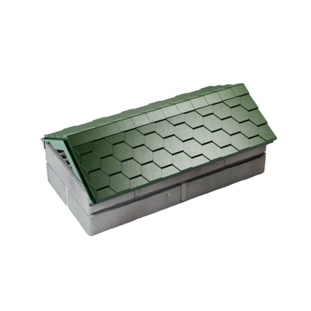 Парапет Zking Эверест Зеленый с посадкой на 1 кирпич (200/225/255мм) в Орехово-Зуево фото