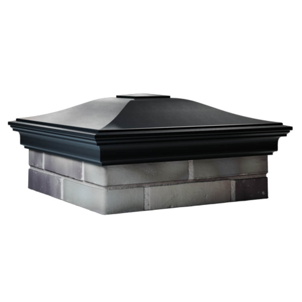 Колпак Zking Монблан Черный на столб 2х2 кирпича (515х515мм) в Орехово-Зуево фото