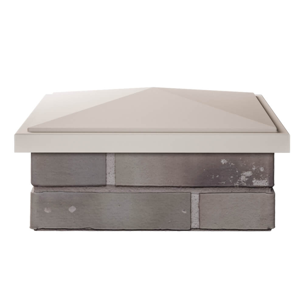 Колпак Zking БонаМоно Бежевый на столб 1.5х1.5 кирпича (385х385, 400х400мм) Орехово-Зуево фото