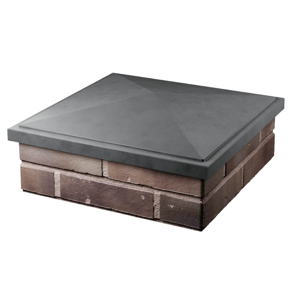 Колпак Zking БонаМоно Серый на столб 2х2 кирпича (515х515, 530х530мм) в Орехово-Зуево фото