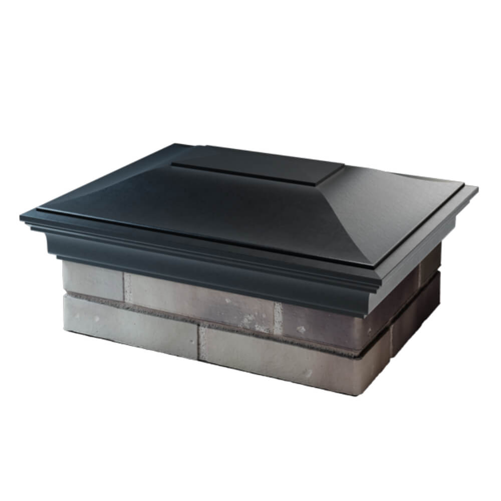 Колпак Zking Монблан Черный на столб 2х1.5 кирпича (515х385мм) в Орехово-Зуево фото