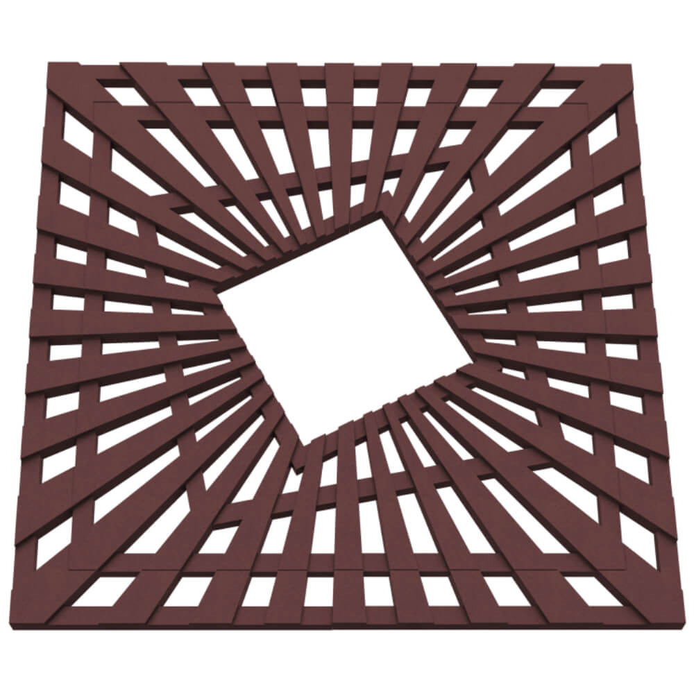 Приствольная решетка для дерева ZKING ATMOSPHERE 1.2х1.2м Коричневая в Орехово-Зуево фото