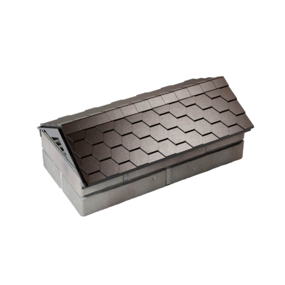 Парапет Zking Эверест Коричневый с посадкой на 1 кирпич (200/225/255мм) в Орехово-Зуево фото