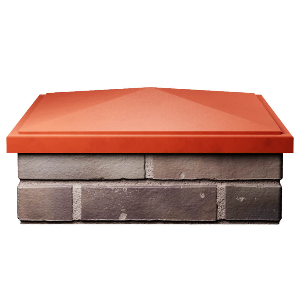 Колпак Zking БонаМоно Красный на столб 2х2 кирпича (515х515, 530х530мм) Орехово-Зуево фото