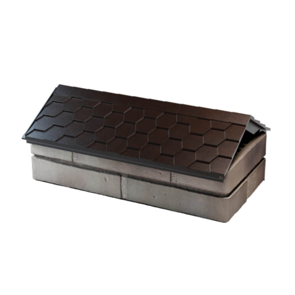 Парапет Zking Эверест Коричневый с посадкой на 1 кирпич (200/225/255мм) в Орехово-Зуево фото