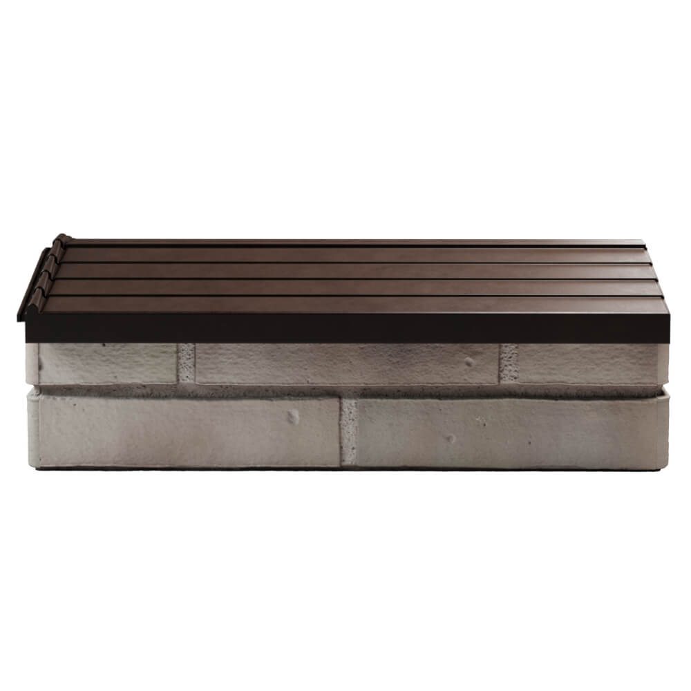 Парапет Zking Бона ХайТек Коричневый с посадкой на 1 кирпич (200/225/255мм) в Орехово-Зуево фото