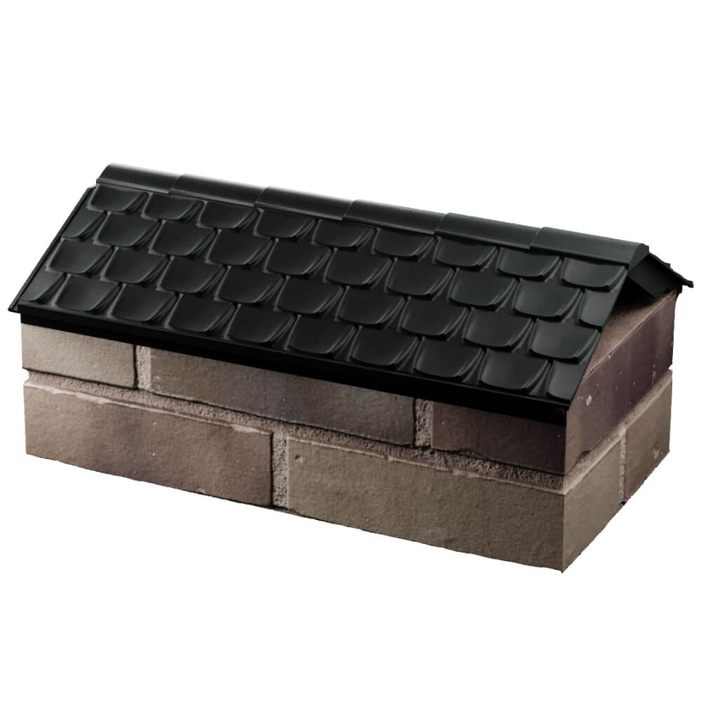 Парапет Zking Эльбрус Черный с посадкой на 1 кирпич (255мм) в Орехово-Зуево фото