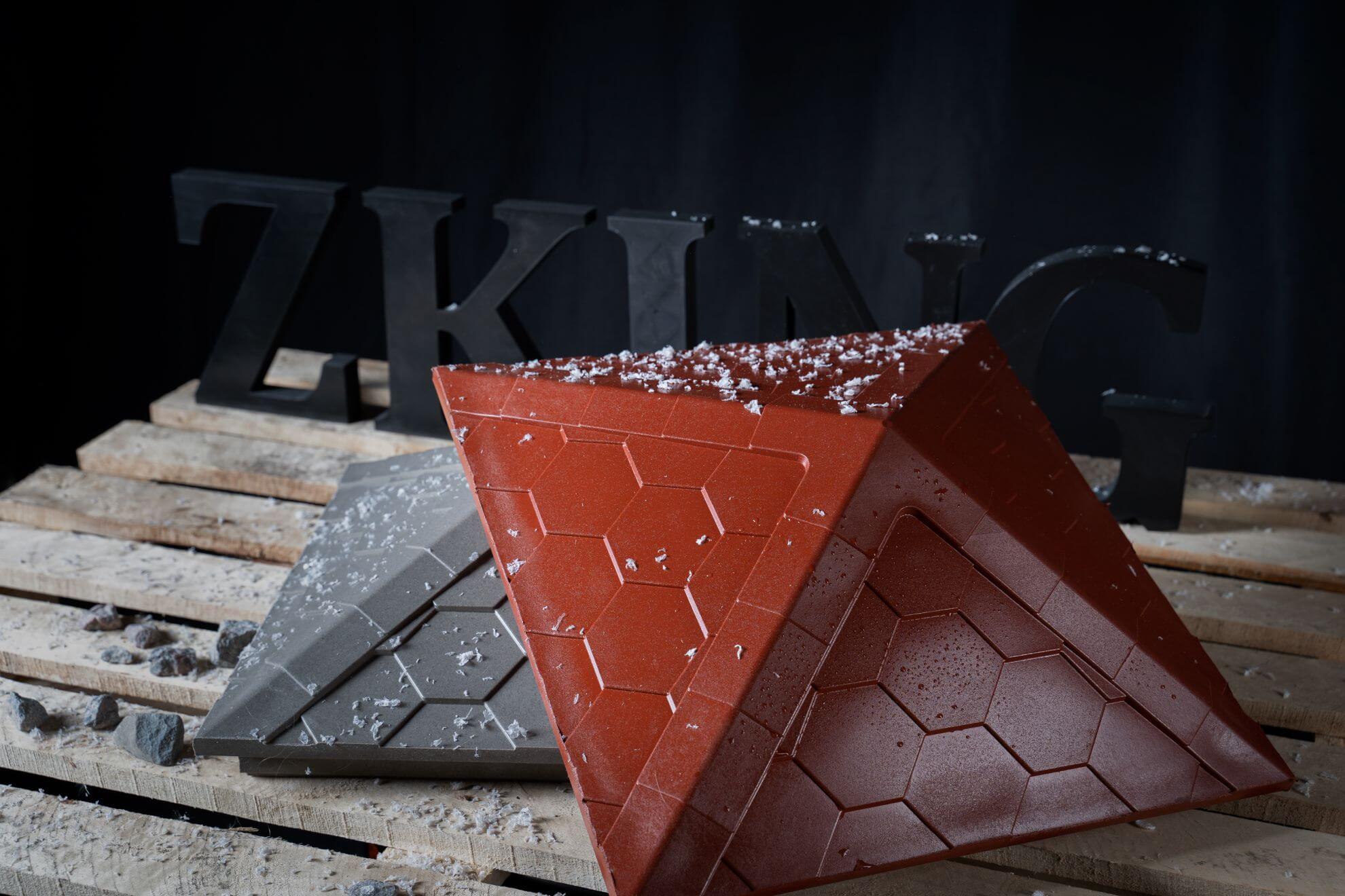 Колпак Zking Эверест Красный на столб 1.5х1.5 кирпича (390х390мм) в Орехово-Зуево фото