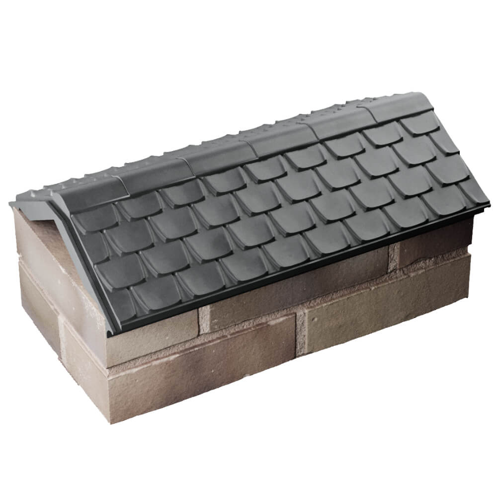 Парапет Zking Эльбрус Серый с посадкой на 1 кирпич (255мм) в Орехово-Зуево фото