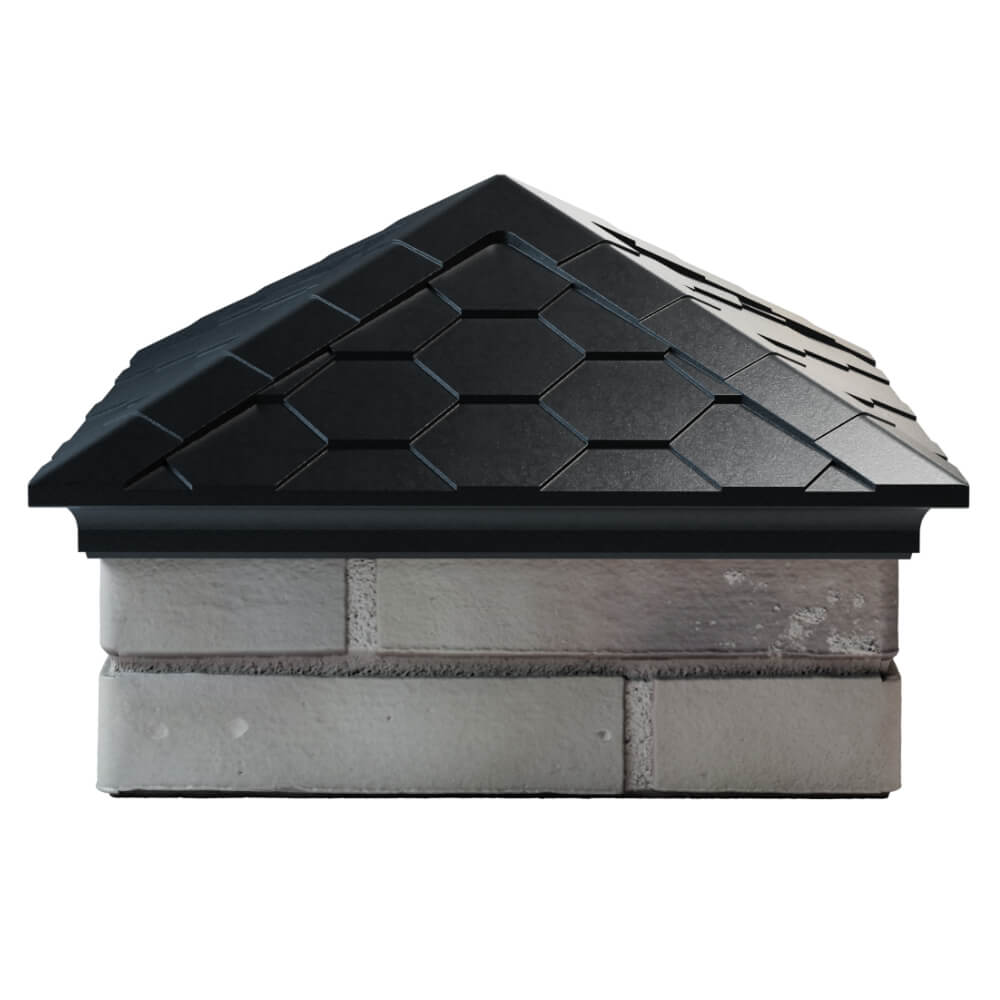 Колпак Zking Эверест Черный на столб 1.5х1.5 кирпича (390х390мм) Орехово-Зуево фото