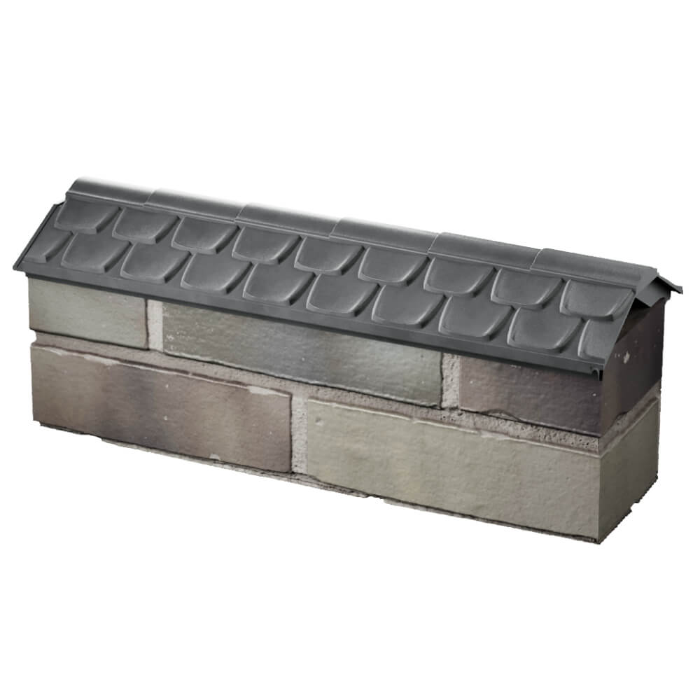 Парапет Zking Эльбрус Серый с посадкой на 0.5 кирпича (130мм) в Орехово-Зуево фото