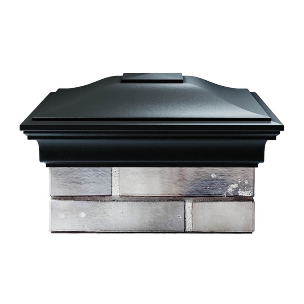 Колпак Zking Монблан Черный на столб 1.5х1.5 еврокирпича 0.7НФ (355х355мм) Орехово-Зуево фото