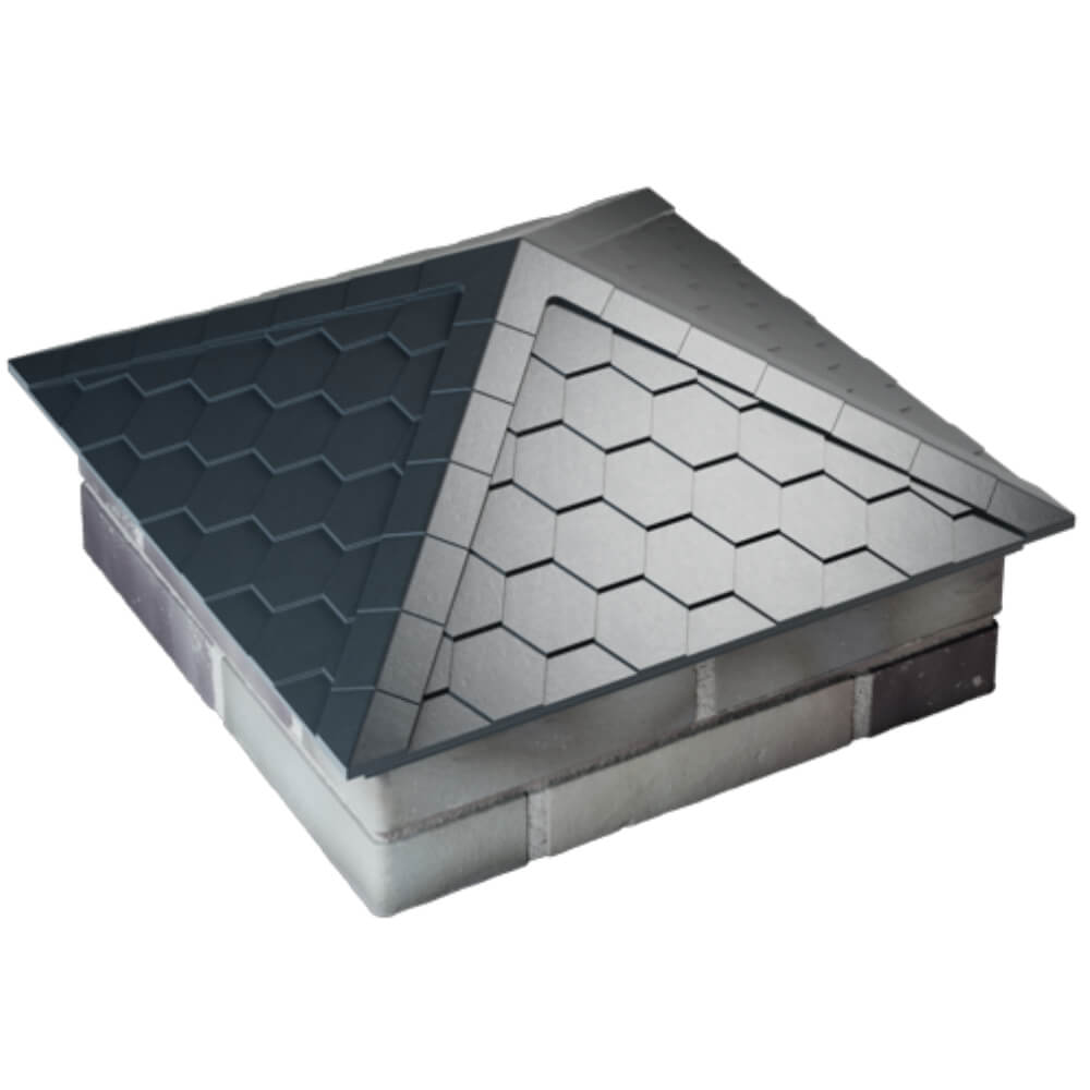 Колпак Zking Эверест Серый на столб 2х2 кирпича (535х535мм) Орехово-Зуево фото