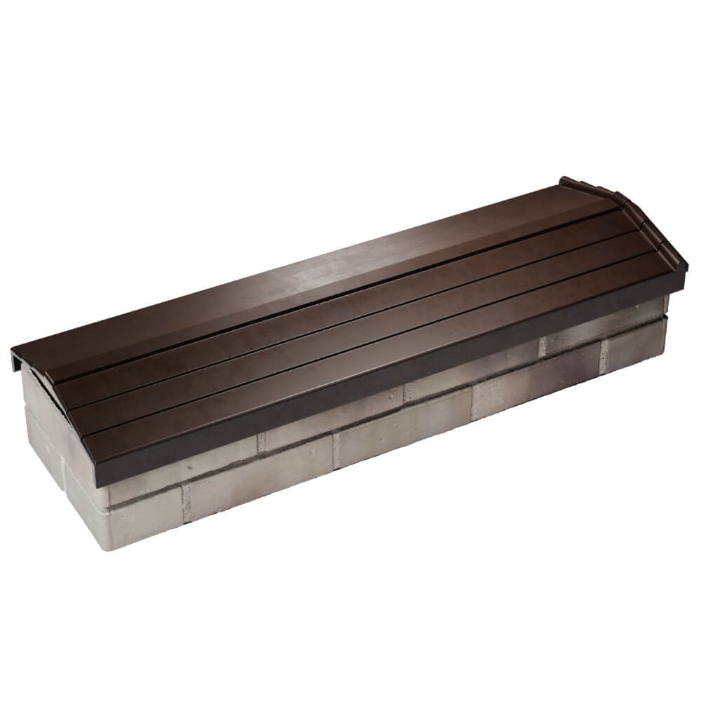 Парапет Zking Бона ХайТек Коричневый посадка на 0.5 кирпича (130мм) в Орехово-Зуево фото