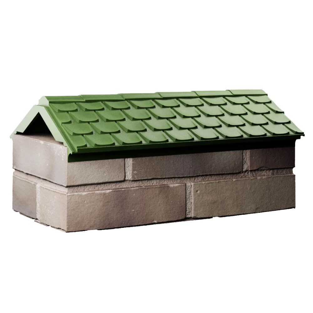 Парапет Zking Эльбрус Зеленый с посадкой на 1 кирпич (255мм) Орехово-Зуево фото