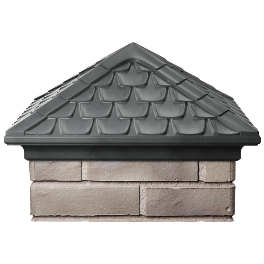Колпак Zking Эльбрус Серый на столб 1.5х1.5 кирпича (385х385мм) Орехово-Зуево фото