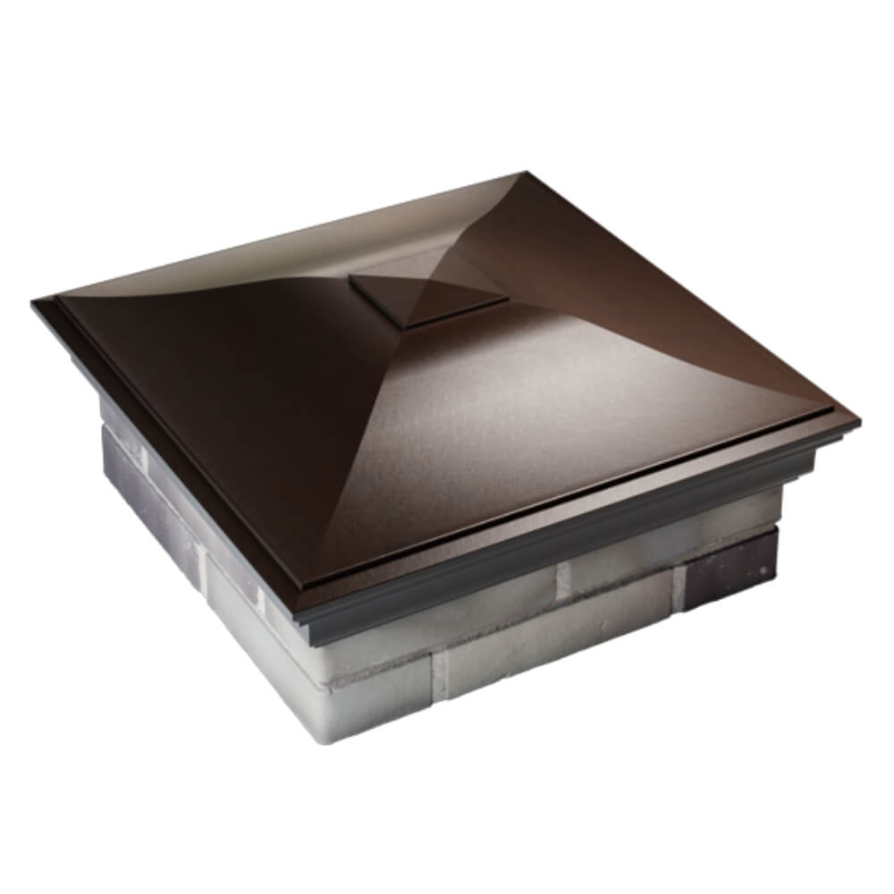 Колпак Zking Монблан Коричневый на столб 2х2 кирпича (515х515мм) Орехово-Зуево фото