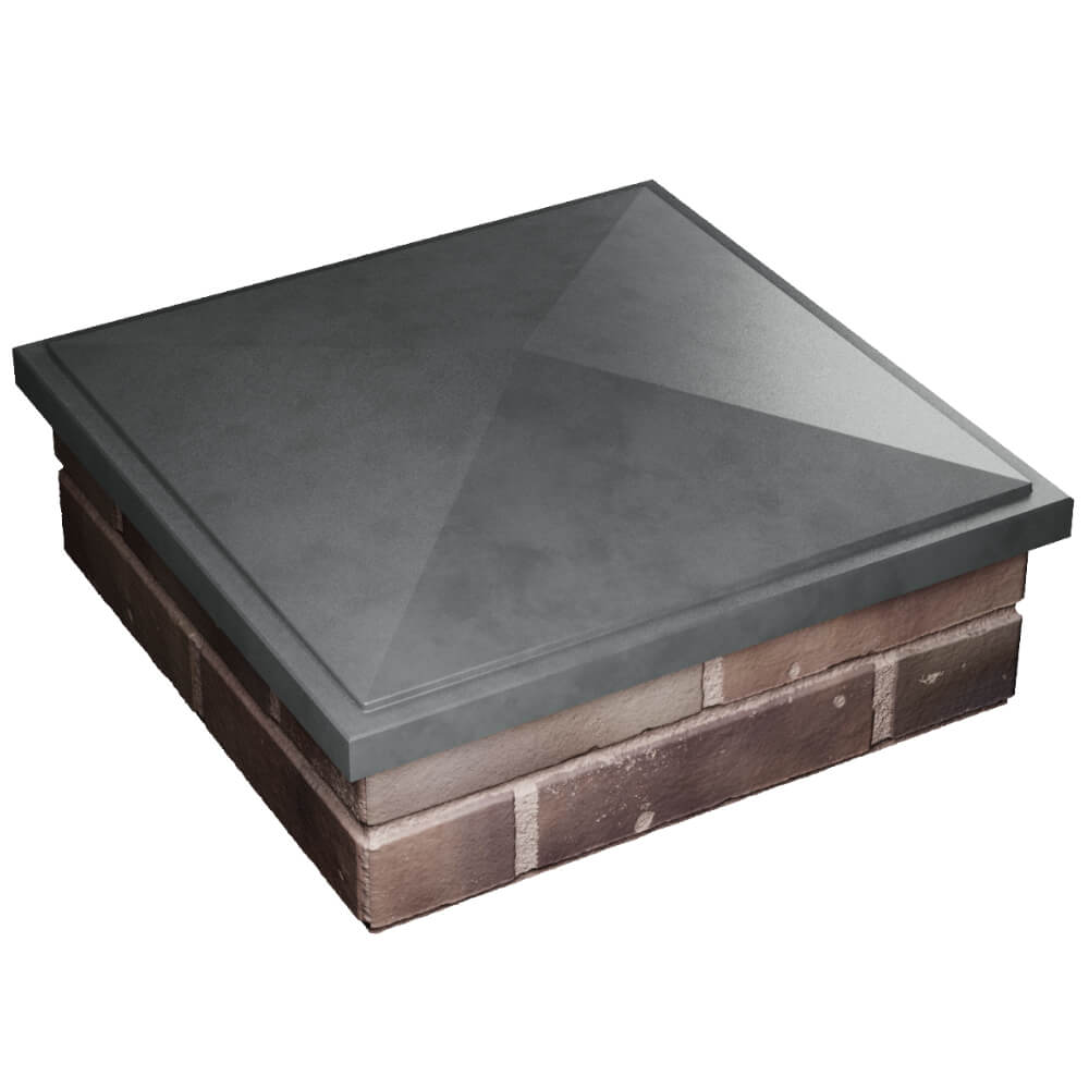 Колпак Zking БонаМоно Серый на столб 2х2 кирпича (515х515, 530х530мм) в Орехово-Зуево фото