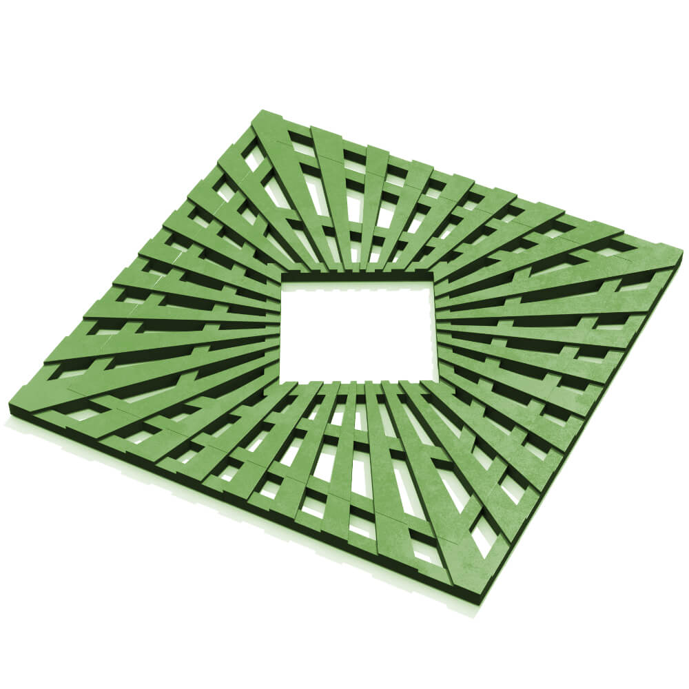 Приствольная решетка для дерева ZKING ATMOSPHERE 1.2х1.2м Зеленая в Орехово-Зуево фото