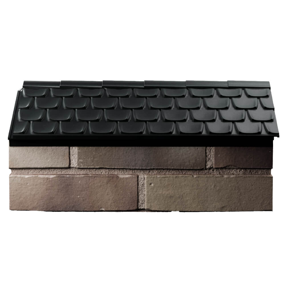 Парапет Zking Эльбрус Черный с посадкой на 1 кирпич (255мм) в Орехово-Зуево фото