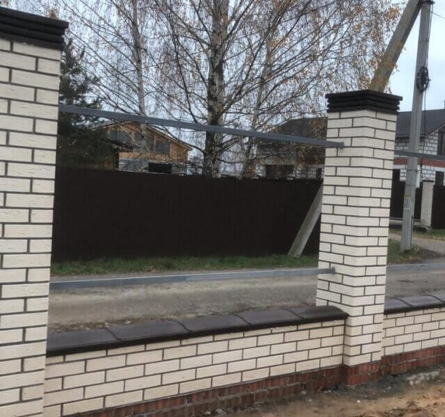 Колпак Zking Бона ХайТек Коричневый на столб 1.5х1.5 кирпича (385х385мм) в Орехово-Зуево фото