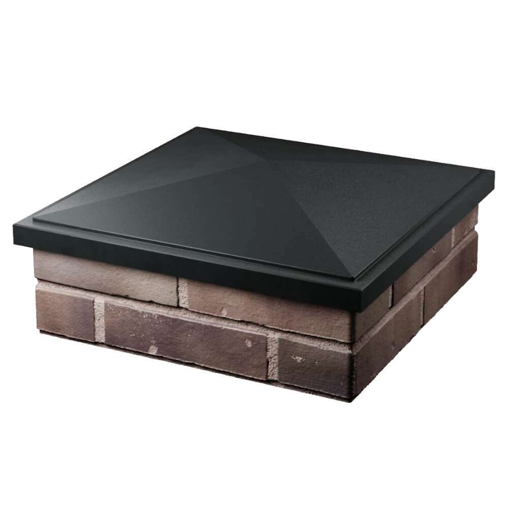 Колпак Zking БонаМоно Черный на столб 2х2 кирпича (515х515, 530х530мм) в Орехово-Зуево фото